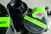 04671-00056-10 Tesa 4671 Neon Green Rubber Gaffa Duct Tape, 25mm x 25m, 0.28mm Thick