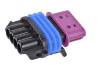 15410728 Delphi, GT 150 Automotive Connector Socket Black Cable Mount 4 Way, Crimp Termination