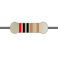 mf0204fte52-2k Yageo 2kΩ Metal Film Fixed Resistor 0.4W ±1% MF0204FTE52-2K