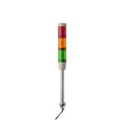xvmb2ragsb Schneider Electric Harmony Series Red/Green/Amber Signal Tower, 3 Lights, 24 V ac/dc, Base Mount