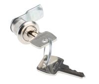 b233017 Euro-Locks a Lowe & Fletcher group Company Camlock, 15.5mm Panel-to-Tongue, 16.3 x 14.1mm Cutout, Key Unlock