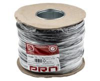 775-6088 RS PRO 3182Y 0.75 mm² 2 Core Power Cable, H05VV-F, Black PVC, 100m