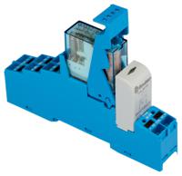 48p570120050spa Finder 48 Series Interface Relay Module, DIN Rail Mount, 12V dc Coil, DPDT-2C/0, 2-Pole, 8A Load