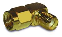 132172 Amphenol RF Female, Male Cable Mount SMA Connector, 50Ω, Solder Termination, Right Angle Body