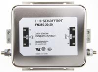 fn350-20-29 Schaffner, FN350 20A 250 V ac 400Hz, Chassis Mount EMC Filter, Terminal Block, Single Phase