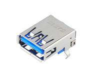 48405-0003 Molex Right Angle, Through Hole, Socket- Single Port Type A 3.0 USB Connector