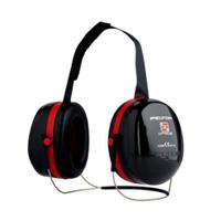 h540b-412 3M PELTOR Optime III Ear Defender with Neckband, 34dB, Black, Red