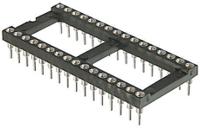 ar-24-hzl7-tt ASSMANN WSW 2.54mm Pitch Vertical 24 Way, Through Hole Turned Pin Open Frame IC Dip Socket, 3A