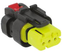 776429-3 TE Connectivity, AMPSEAL 16 Automotive Connector Plug Yellow Cable Mount 3 Way, Crimp Termination