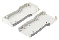 1553ttgy Hammond 1553 Series Light Grey Flame Retardant ABS Handheld Enclosure, , IP54, 165 x 80 x 28mm