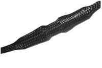170-12500-hegp25-pet-bk HellermannTyton Expandable Braided PET Black Cable Sleeve, 25mm Diameter, 5m Length, Helagaine HEGP Series