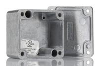 1550z104 Hammond 1550 Series Natural Die Cast Aluminium Enclosure, IP66, IK08, Natural Lid, 65 x 58.4 x 35.4mm