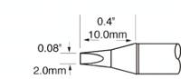 sfp-ch20 Metcal SxP 2 mm Chisel Soldering Iron Tip for use with MFR-H1-SC2