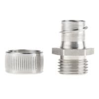 7tca297070r0044-gfms0303 Kopex Straight, Conduit Fitting, 16mm Nominal Size, M16, 316 Stainless Steel, Metallic IP40 rating