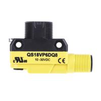 qs18vp6dq8 Banner Diffuse Photoelectric Sensor, Barrel Sensor, 450 mm Detection Range