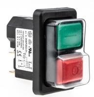 3251-20-0167 EICHOFF Push Button Switch, Latching, Panel Mount, DPST, IP65