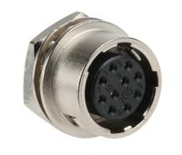 hr10a-10r-10s71 Hirose Circular Connector, 10 Contacts, Panel, Miniature Connector, Socket, Female, HR10 Series