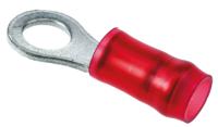 31886 TE Connectivity, PIDG Insulated Ring Terminal, M4 Stud Size, 0.26mm² to 1.65mm² Wire Size, Red