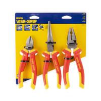 10505519 Irwin 3-Piece Plier Set, VDE/1000V, 180 mm Overall
