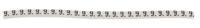 901-10353 HellermannTyton Helagrip Slide On Cable Markers, Black on White, Pre-printed "9", 1 → 3mm Cable,