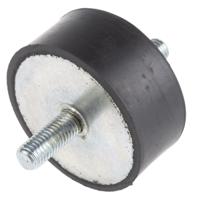 162-3236 RS PRO M10 Anti Vibration Mount, Male to Male Bobbin with 351kg Compression Load