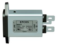 b84771a0001a000 EPCOS 1A, 250 V ac/dc Panel Mount IEC Inlet Filter B84771A0001A000, Tab
