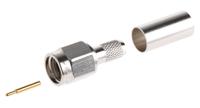 j01150a0039 Telegartner, Plug Cable Mount SMA Connector, 50Ω, Crimp Termination, Straight Body