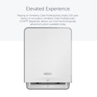 53940 Kimberly Clark Plastic White Rolled Hand Towel Towel Dispenser, 43.5mm x 27.62mm x 33.5mm