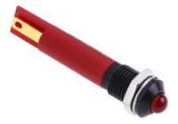 211-386 RS PRO Red Panel Mount Indicator, 12V dc, 8mm Mounting Hole Size, Solder Tab Termination