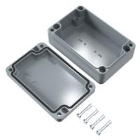 01061003 Rose Aluminium Standard Series Grey Die Cast Aluminium Enclosure, IP66, IK09, Grey Lid, 98 x 64 x 34mm