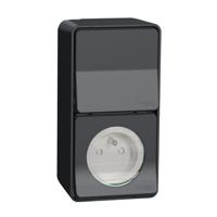 mur36025 Schneider Electric Grey 1 Gang Plug Socket, 1 Pole Poles, 10A, French 2P