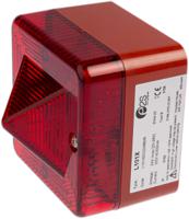 l101xdc024br-r e2s L101X Red Xenon Beacon, 24 V ac/dc, Flashing, Surface Mount