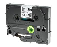 tze-121 Brother Black on Clear Label Printer Tape, 8 m Length, 9 mm Width