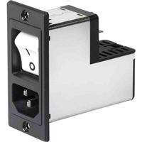 3-109-573 Schurter 15A, 250 V ac Screw Mount Filtered IEC Connector