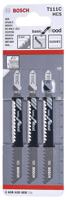 2608630808 Bosch, 8 Teeth Per Inch 75mm Cutting Length Jigsaw Blade, Pack of 3