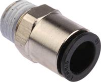 3175-10-13 Legris LF3000 Series Straight Threaded Adaptor, R 1/4 Male to Push In 10 mm, Threaded-to-Tube Connection Style