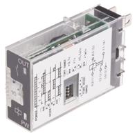 h3rn-1-b-12vdc Omron H3RN Series Panel Mount Timer Relay, 12V dc, 2-Contact, 0.1 s → 10min, SPDT