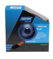 63642531801 Norton P240 Grit Very Fine Sandpaper Roll, 25m x 50mm