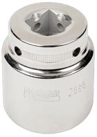 tah24b-36 Bahco 3/4 in Drive 36mm Standard Socket, 6 point, 63 mm Overall Length