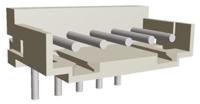 292253-5 TE Connectivity AMP CT Series Right Angle Through Hole PCB Header, 5 Contact(s), 2 mm Pitch, 1 Row, Shrouded