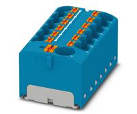 3273880 Phoenix Contact Distribution Block, 13 Way, 6mm², 32A, 450 V, Black, Yellow