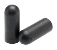 cap23-bk078 Alpha Wire Heat Shrinkable Cap Black, Semi-Rigid Polyolefin, 10.2mm
