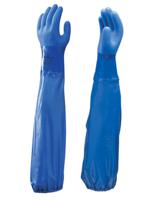 sho690 Showa 690 Blue Cotton Cotton Glove, Size 2XL, Polyvinyl Chloride Coating