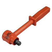 01780 ITL Insulated Tools Ltd 3/8 in Square Ratchet Socket Wrench with Reversible Ratchet Handle, 300 mm Overall, VDE/1000V