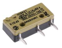 xcg8-z1 Saia-Burgess Plunger Micro Switch, PCB Terminal, 6 A @ 250 V ac, SPDT, IP40