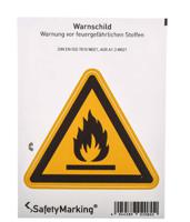 210151 Wolk Self-Adhesive Fire Safety Hazard Warning Sign