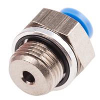 qsm-g18-4 Festo QS Series Straight Threaded Adaptor, G 1/8 Male to Push In 4 mm, Threaded-to-Tube Connection Style, 186264
