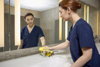 1820584 Rubbermaid Commercial Products HYGEN MF R-40 Cloth Yellow Microfibre Cloths for Wet/Dry, Case of 24