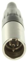 ta3mx Switchcraft Cable Mount XLR Connector, Male, 125 V ac, 3 Way, Silver Plating