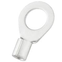 270-7473 RS PRO Uninsulated Crimp Ring Terminal, 13mm Stud Size, 16mm² to 16mm² Wire Size, Silver